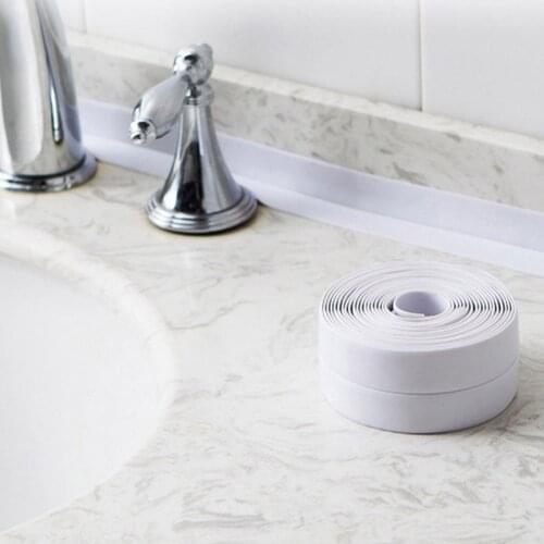 Wallpapers PVC Crack Tape For Bathroom and Kitchen Anti-mildew Waterproof Sealing Sink Tape Wallpaper Border Self adhesive Tape