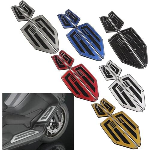5 colors Footboard Steps Motorbike Foot For YAMAHA TMAX530 TMAX 530 T-MAX 530 2012 2013 2014 2015-16 Footrest Pegs Plate Pads