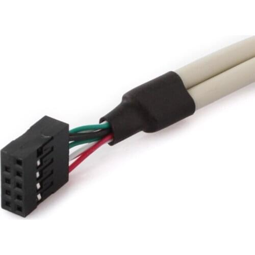 12cm Length 2 Port USB 2.0 Motherboard Rear Panel Expansion Bracket High Speed Computer Cables Connectors