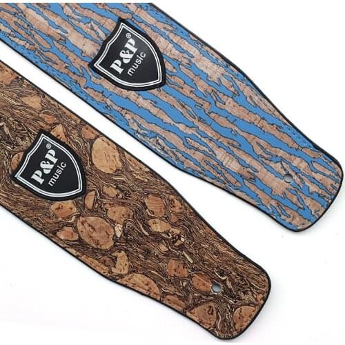 Guitaer belt electric guitar PU leather belt strap, acoustic guitar bass strap stamping imitation snakeskin stone texture straps