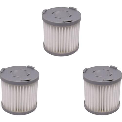 3Pcs Handheld Wireless Vacuum Cleaner HEPA Filter for Xiaomi JIMMY JV51 JV53 JV83 Vacuum Cleaner-Gray
