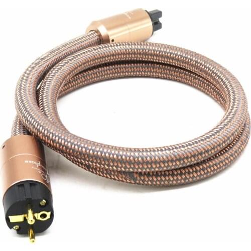 Hifi Accuphase Power Cable High Purity OFC Power Cord with European Standard Plug For Amplifier CD player DAC EU Power line