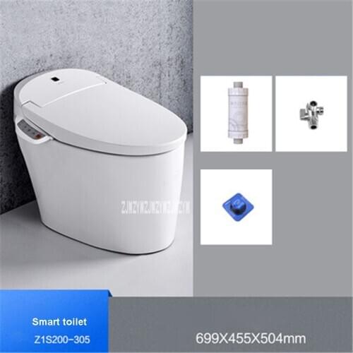 Z1S200 Home Smart Toilet Instant Hot Type Without Water Tank Integrated Toilet Household Portable Ceramic Toilet 220V 880W 3/6L