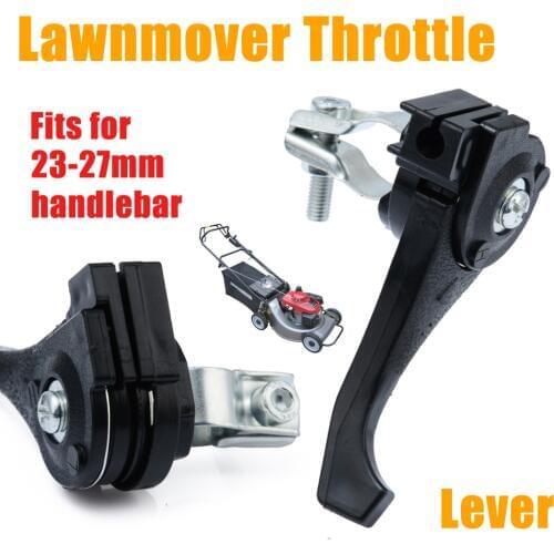 Universal Black Lawnmover Throttle Lever For 23mm - 27mm Lawn Mower Handlebar Garden Tools