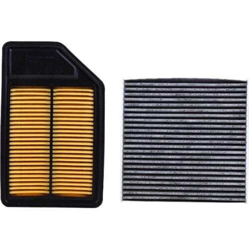 Air Filter Cabin Filter 2 pcs Set For Honda old Fit 1.3/1.5 Model 2003 2004-2008 Car Accessoris Filter Set
