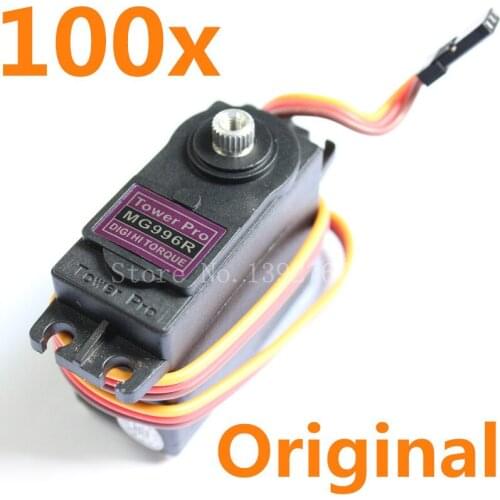 100pcs/lot Original Towerpro MG996R MG996 Servo Digital High Torque Metal Gear for JR RC Robot Helicopter Car