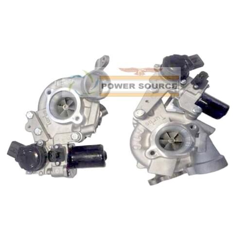 2 Twin Turbo RHV4 VB22 VB23 17208-51010 17201-51020 Turbocharger For TOYOTA Land cruiser 200 series C-Rail AWD 1VD 1VD-FTV 4.5L