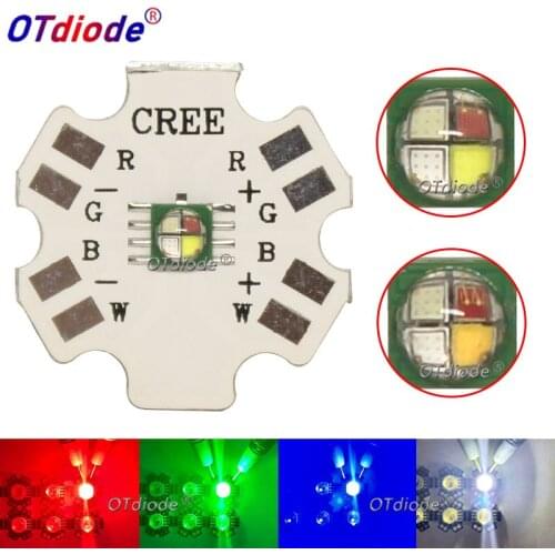 5pcs 3535 RGBW 4W RGBWW High Power LED XPE Cree Led Beads Diode Ceramic Chip for Flashlight Stage Lamp With 20mm PCB Board