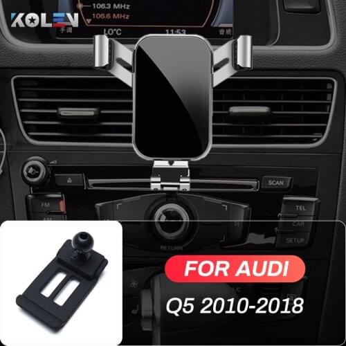 Car Mobile Phone Holder For Audi Q5 2010 2011 2012 2013 2014-2018 GPS Gravity Stand Special Mount Navigation Bracket Accessories