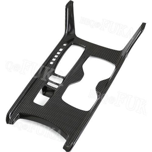 BBQ@FUKA Carbon Fiber Style Car Auto Console Gear Shifter Cover Trim Fit for Honda 10th Accord 2018 Car Accessories Styling