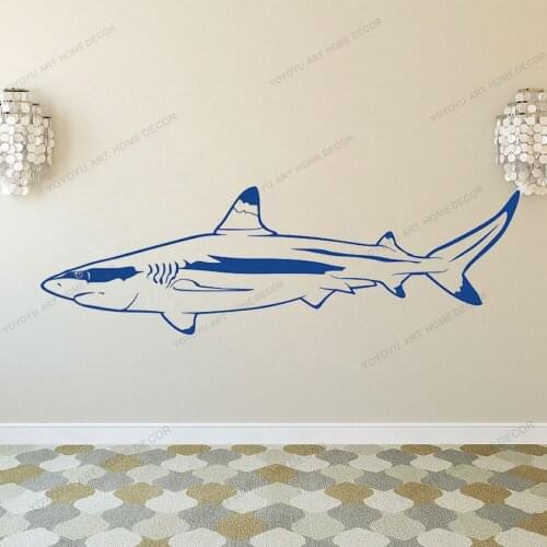 White Shark Sea Ocean Animal Wall Decal Viny Decor Wall Sticker Wall Art Removable Mural Wall Decals Decal CX508