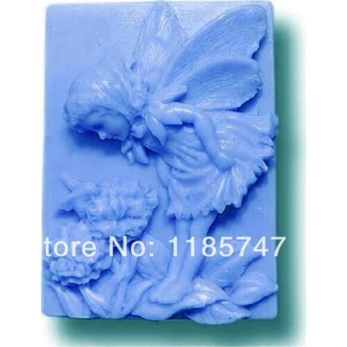 Free shipping classical angel handcrafted silicone soap mould,silicone soap mold with angel pattern 2014 hot selling