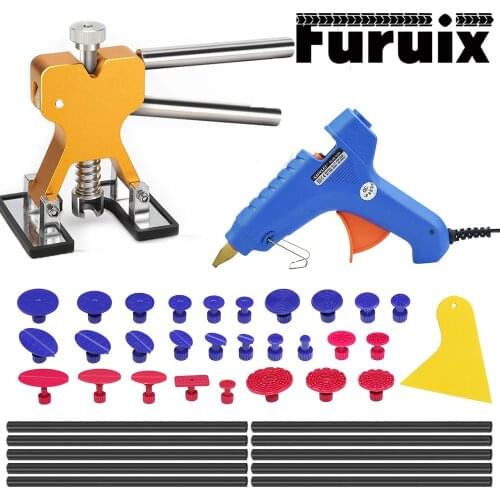 Car Body Paintless Repair Removal Tools Automotive Door Ding Dent Silde Hammer Glue Puller Repair Starter Set Kits for Car