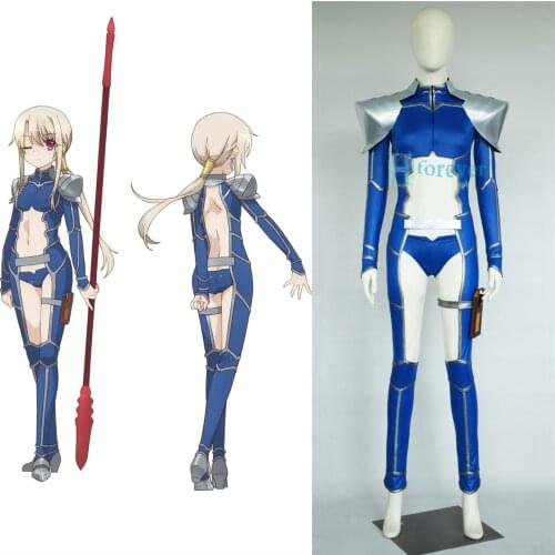 Fate/Grand Order FGO Lancer Illyasviel Cosplay Costume Uniform Jumpsuit Halloween Carnival Party Outfit Custom Made 2021 NEW