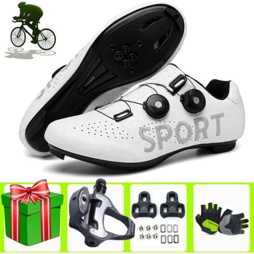 Cycling Shoes Men Racing Road Bike Shoes Outdoor Self-Locking SPD Cleats Bicycle Sneakers Zapatillas De Ciclismo Bicicleta Carre