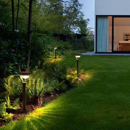 Lâmpada de rua de alumínio impermeável exterior da luz solar do jardim do diodo emissor de luz moderna para a decoração do grama