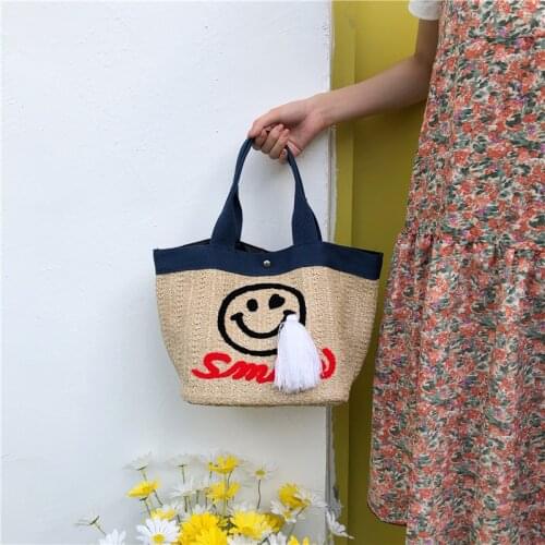 New Summer Beach Female Straw Bags High Quality Weave Shoulder Bag Casuel Knitted Purses and Handbags Crossbody Messenger Bag