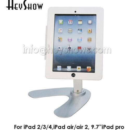Metal Protable Tablet Security Lock Tablet Display Stand Anti-Theft Case Tablet Rotation Housing For iPad 2/3/4/Air With Lock
