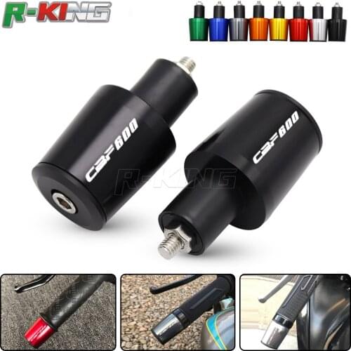 Motorcycle Accessories 7/8'' 22MM Handlebar Grips Handle Bar Cap End Plugs For Honda CBF600/SA CBF 600 2010 2011 2012 2013