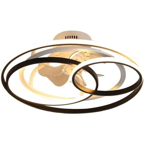 Simple and modern bedroom room ceiling lamp invisible silent electric fan lamp childrens room ceiling fan lamp