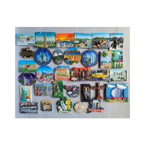 Italy Fridge Magnets Souvenirs Bologn Siena Resin Magnetic Refrigerator Stickers Tourist Crafts Home Decoration Gift Ideas