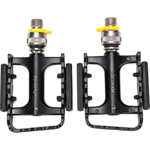 1 Pair Of M55q Bicycle Pedal Aluminum Alloy Quick Release Mountain Road Bike Bicycle Pedals Cycling Accessories Parts Pedals