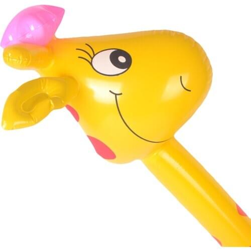1Pc Giraffe Frog Animal Inflatable Air Stick Blow Bar Party Kids Cheer up Props Suitable for amusement park perfect gifts toys
