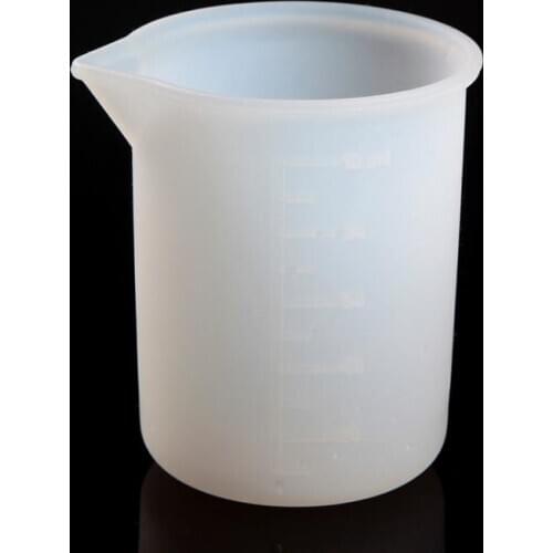 500pcs 100ml Silicone Measuring Cups Tool Clear Graduated Epoxy Split Cup For Casting UV Resin Mold Jewelry Art Kitchen Lab SN