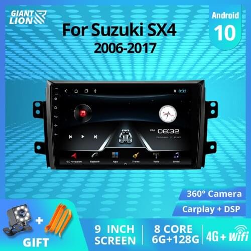2DIN Android 9.0 Car Radio Multimedia Video Player For Suzuki SX4 2006-2011 2012 2017 Navigation GPS 2 Din Car DVD Player