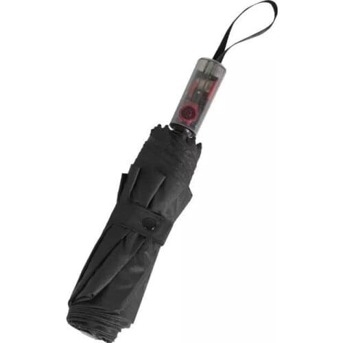 Konggu Automatic Sunny Rainy Umbrella 23 inch Red And Black Technology Version Mechanical Anti-rebound Automatic Umbrella