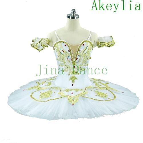 White Gold Decoration Ballet Tutus Girl Professional Tutu red Skirt Children Pancake Snow Swan Dance Costumes for women