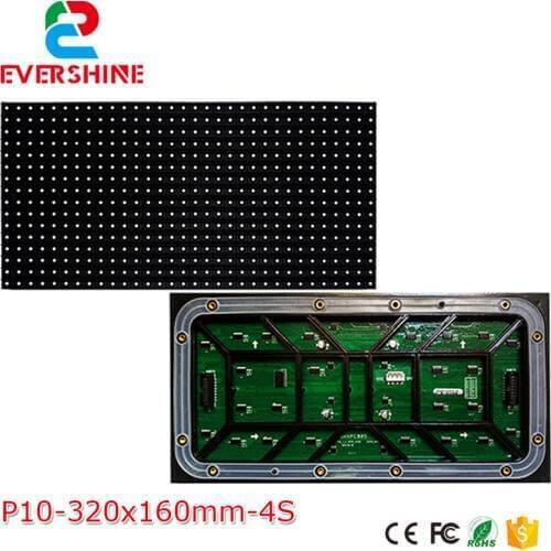 Free Shipping Good Price P10 Outdoor 1/4 Scan LED Display RGB Full Color Module 320x160mm Smd3535 Led Dispaly Sign