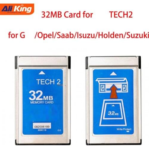 For G-M Tech2 Card With 6 Software 32MB Card For auto car Diagnostic Tool tech 2 software Memory Card for opel/saab/suzuki
