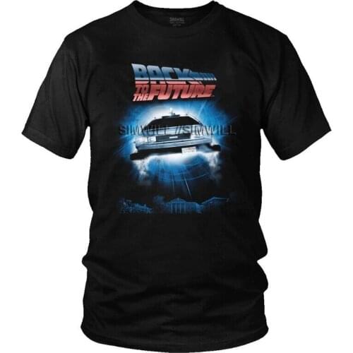 Trendy Fashion Back To The Future T Shirt Men Short Sleeves Cotton T-shirt Summer Sci-fi Adventure Film Tee Streetwear Tshirt
