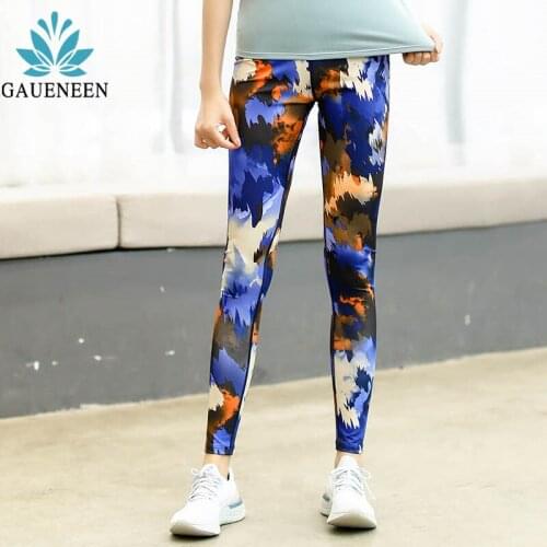 GAUENEEN Womens High Waist Printed Leggings Female Fitness Yoga Pants Workout Running Gym Leggings Sports Tights Leggins
