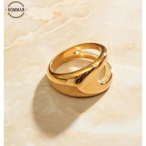 SOMMAR ins resin charms Gold Vermeil size 6 7 8 Girlfriend wedding ring Alien Personality prices in euros luxury