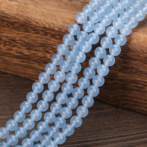 KANGKANG High Quality Natural Stone Round Loose Beads 15" Strand 4mm 6mm 8mm 10mm 12 mm Pick Size For Bracelets Making