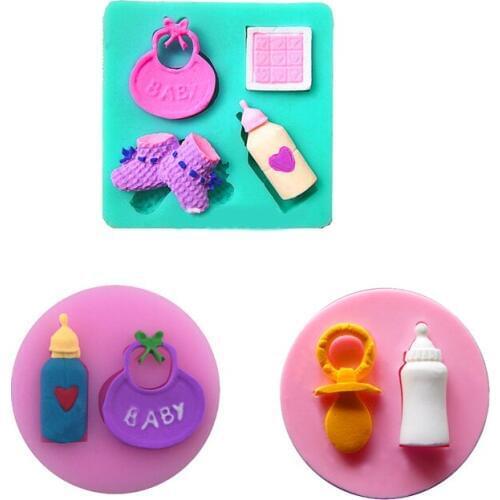 Fondant Bottle Nipple Cooking Tools Wedding Decoration Silicone Mould Baking Fondant Sugar Craft Diy Cake Candy