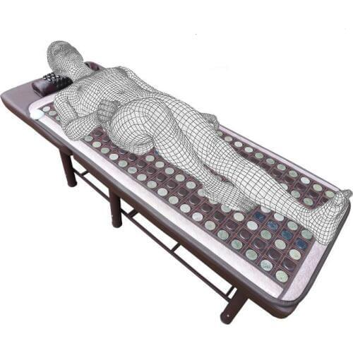 Jade beauty mattress single far-infrared heating therapy sweat evaporate germanium stone ms tomalin electric care pad