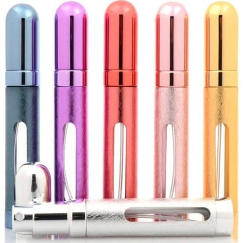 12ml Mini Refillable Portable Empty Atomizer Perfume Bottle Scent Pump Spray Case Travel Parfum Cosmetic Containers Airless Pump