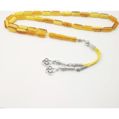 Mans Resin Tasbih Ambers Color Rosary Muslim Luxurious bracelet Tesbih 33 Beads Misbaha Islam bracelets