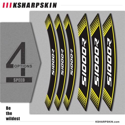 Motorcycle sticker stripe logo tire decoration inner edge reflection wheel decal for BMW S1000R
