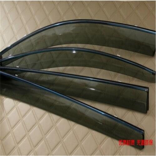 For VOLVO XC90 2016-2019 ABS Plastic Exterior Window Visors Awnings Rain Sun Deflector Guard Vent Cover Car Accessories