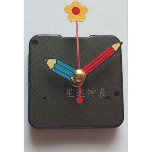 New 10 sets Quartz Clock Sweep Movement Mechanism Flower Pencil Hands for DIY Kids Clock