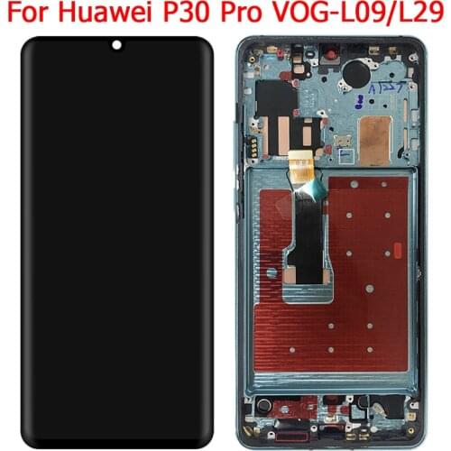 Original P30 Pro LCD For Huawei P30 Pro Display LCD With Frame 6.47" VOG L04 L09 L29 TL00 Touch Screen Digitizer Panel Assembly