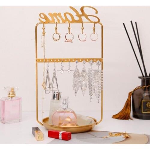 Display Shelf With Base Jewelry Present Storage Supplies Necklace Organizer Holder for Home Jewelry Display Holder Earrings Rack