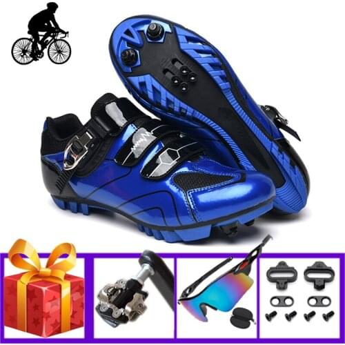 Unisex Cycling Shoes Add MTB Pedals Breathable Self-locking Bicycle Riding Sneakers Wear-resistant Outdoor Mouantain Flat Shoes