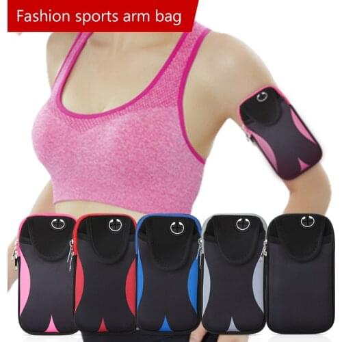Universal mobile phone wristband bag, with 6.5 inch waterproof sports jogging cycling fitness gym armband mobile phone case