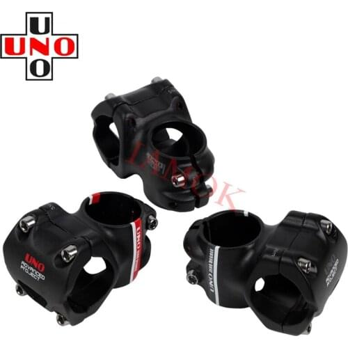 UNO Bike Matte Black Stem 0 Degree 34/45mm Stems 31.8x28.6mm Iamok Road Bicycle Parts