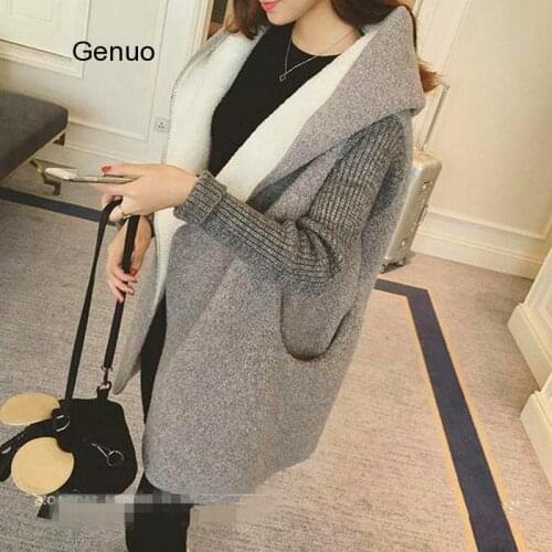 Loose Plus Size Coat Thicker Jacket Women 2020 Autumn and Winter Wear Korean Student Mid-Length Coat Lambswool Cotton Outwear